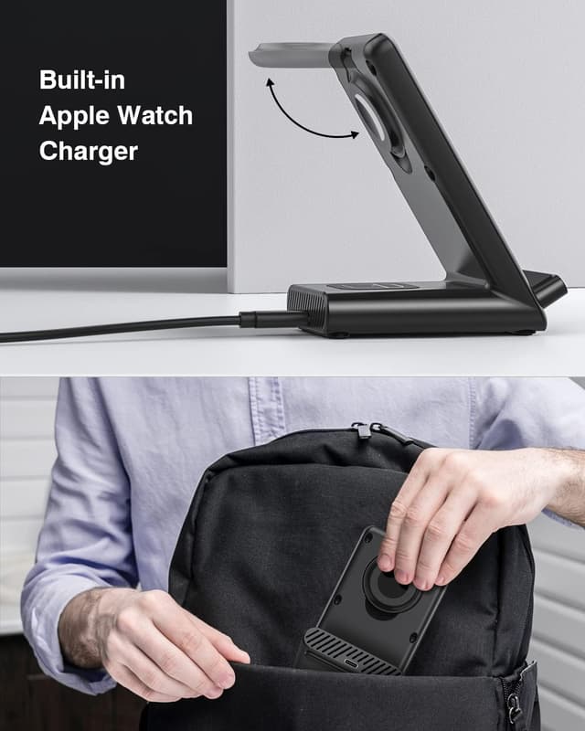 Detalle 2 de Wireless Charging Station 3-in-1