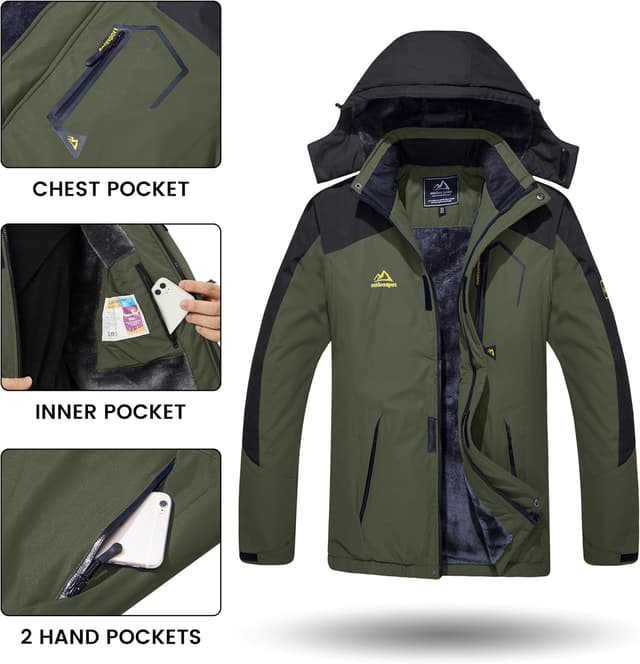 Thumbnail 4 de TACVASEN Men's Winter Skiing Jacket 1️⃣