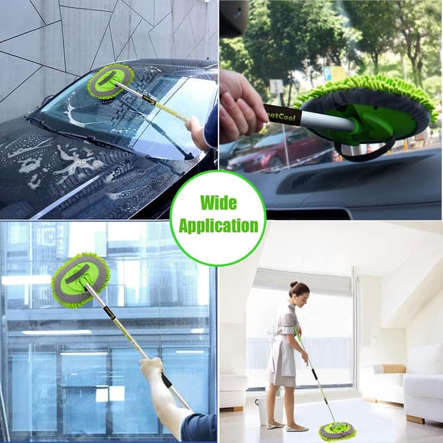 Detalle 1 de GreatCool Autowaschbürste mit 160 cm Griff
