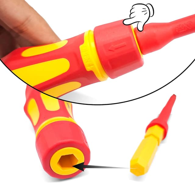 Thumbnail 4 de KJE 1000V Insulated Screwdriver Set 13-Piece đź›