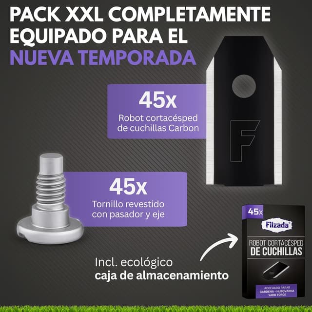 Thumbnail 4 de Filzada 45x Cuchillas de Titanio 0,75 mm para Husqvarna