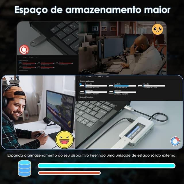 Thumbnail 3 de WAVLINK 10 Gbps USB-C Hub con SSD M.2