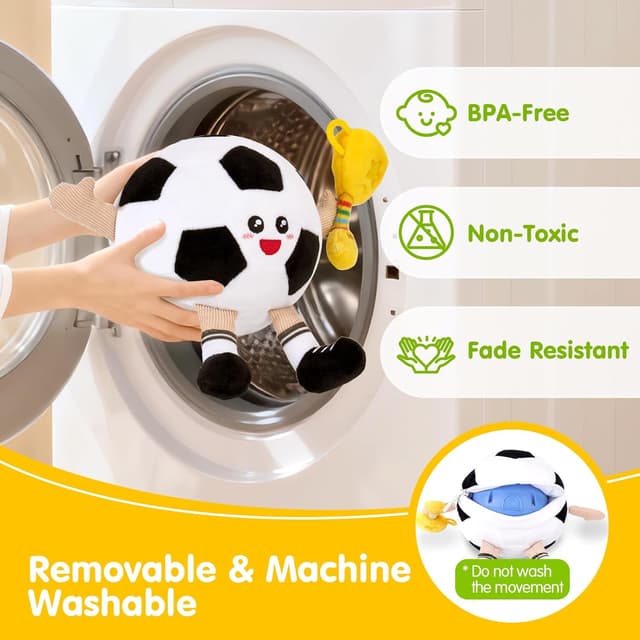 Detalle 2 de hahaland Crawling Soccer Plush Toy