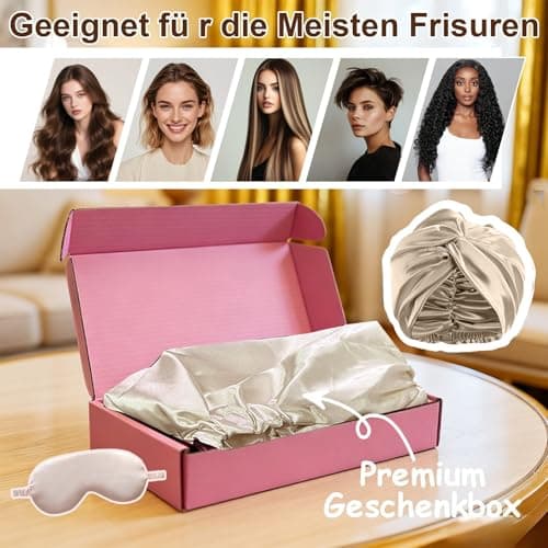 Thumbnail 5 de NEUJUS Seidenhaube zum Schlafen fĂŒr lange Haare đ