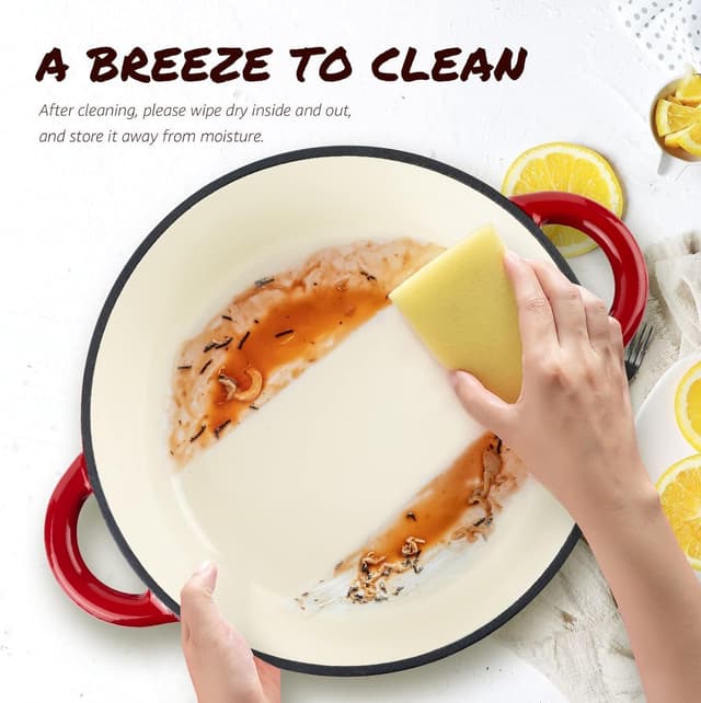 Thumbnail 4 de Overmont 26cm Enamelled Cast Iron Casserole