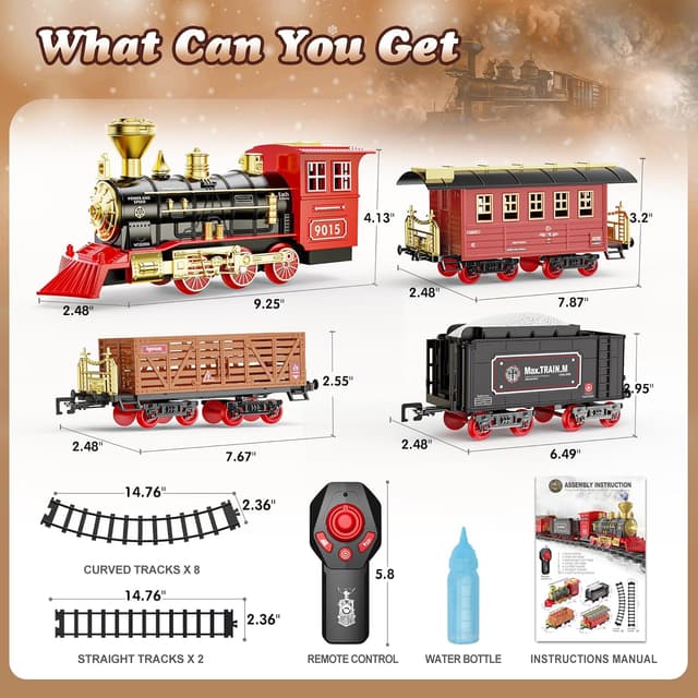 Detalle de Hot Bee Train Set 8 curved tracks remote