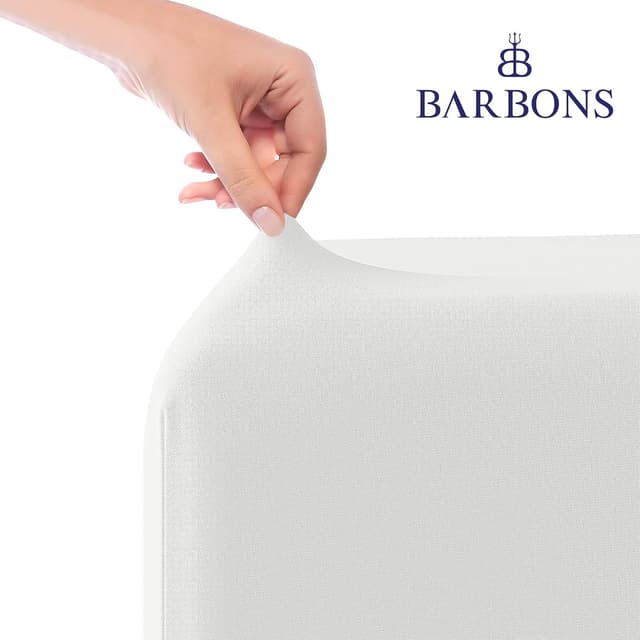 Detalle 2 de BARBONS Spannbettlaken 200x200cm Jersey für Boxspringbett