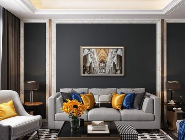 Detalle 2 de Mercoy 40cm x 300cm peel and stick wallpaper (black self-adhesive) for walls, furniture & cabinets