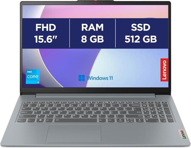 Detalle de Lenovo IdeaPad Slim 3 15IRU8 : ordinateur portable 15,6" FHD (Core i3, 8 Go RAM, SSD 512 Go) Windows 11 Home