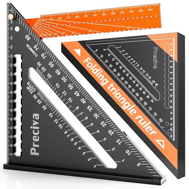 Detalle de Preciva Zimmermannswinkel Dreieck Winkelmesser 310 mm