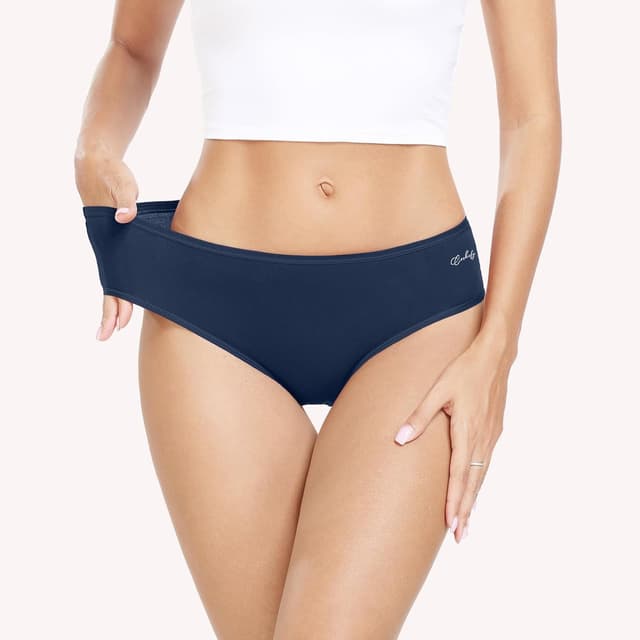 Detalle 2 de Anqier Damen-Unterhosen im 6er-Pack aus Baumwolle (Atmungsaktiv, ohne Etikett)