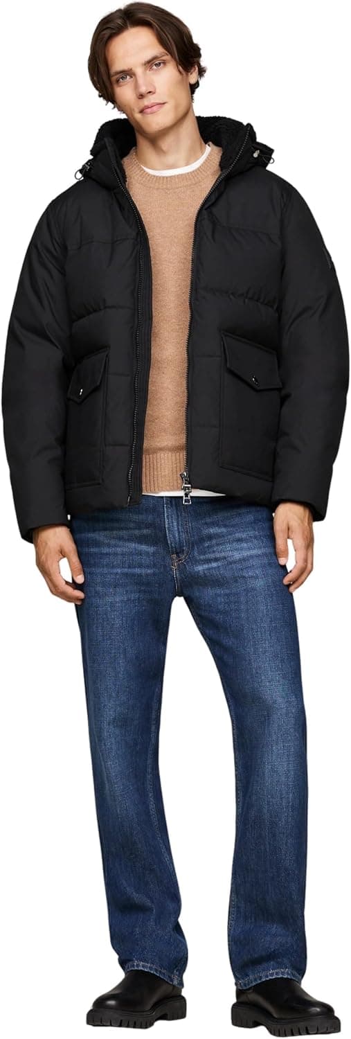 Detalle de Tommy Hilfiger Veste matelassée homme Rockie Utility avec capuche fixe