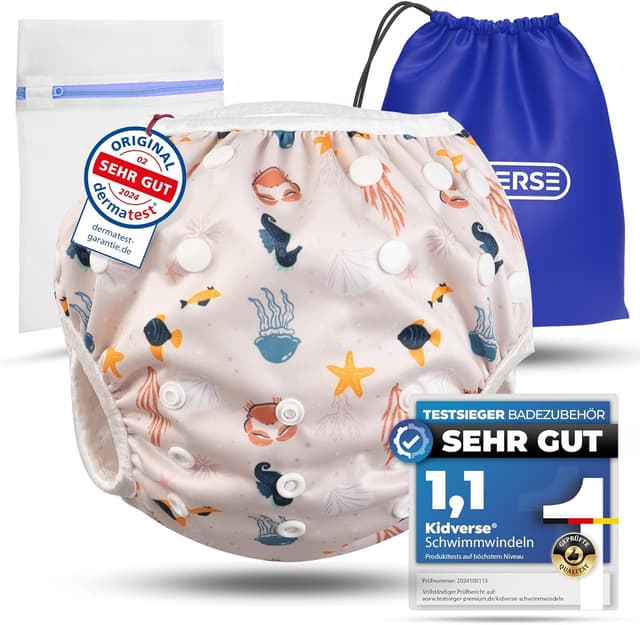 Detalle de KIDVERSE Schwimmwindel Baby Badehose 0-3 Jahre
