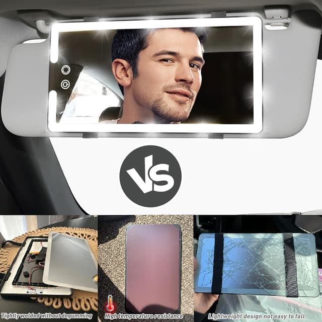 Detalle 1 de Led Sun Visor Vanity Mirror 10.2 in