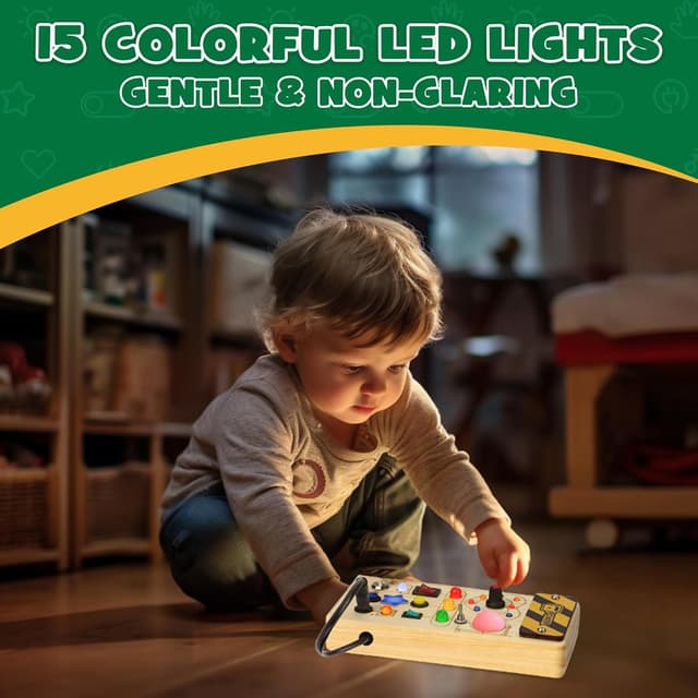 Detalle 2 de SUNACE Montessori Busy Board 8 Schalter