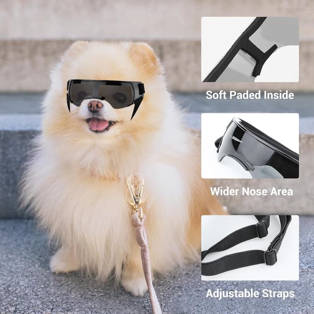 Thumbnail 2 de PETLESO Hunde Sonnenbrille Windschutzbrille