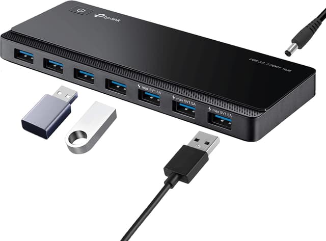 Detalle de TP-Link UH700 7‑Port USB‑Hub mit Netzteil 🔌