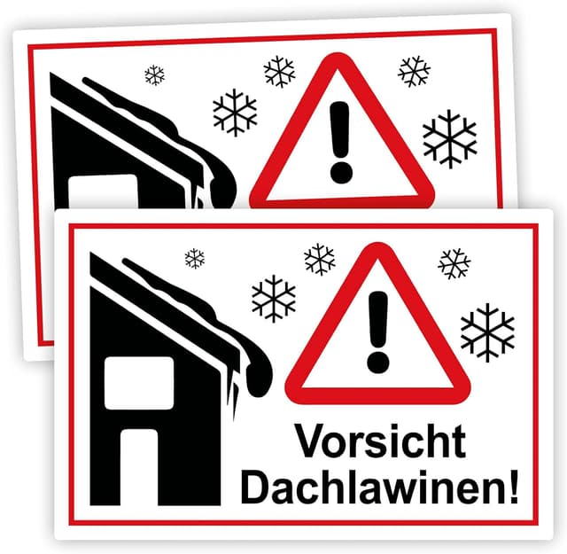 Detalle de STROBO Dachlawinen Schild 20 x 30 cm 🚧