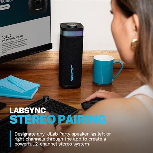 Detalle 1 de JLab JBuds Party enceinte Bluetooth avec 30 W ⚡