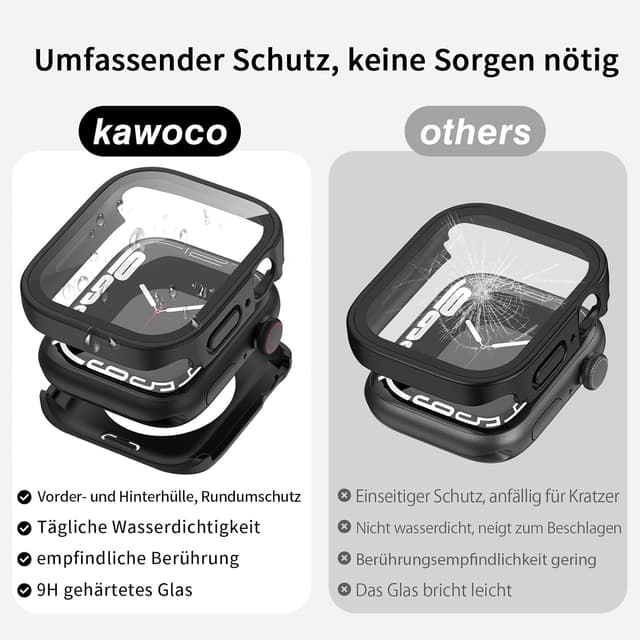 Detalle de Kawoco 2-in-1 Schutz für Apple Watch 40 mm