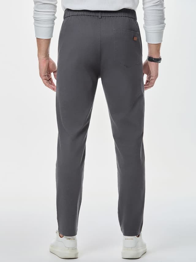 Detalle de JMIERR Herren Chino Stretch Cargohose mit elastischem Bund und Taschen