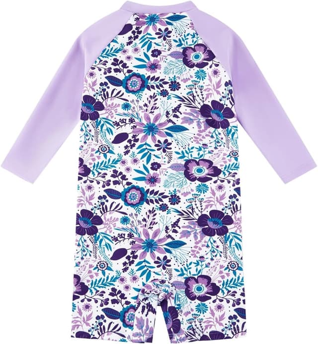 Detalle 2 de upandfast UPF 50+ toddler rashguard swimsuit with full-length zipper (baby girl/boy)