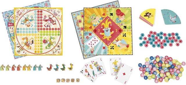 Detalle de Janod Carrousel multi-jeux de société 5 ans