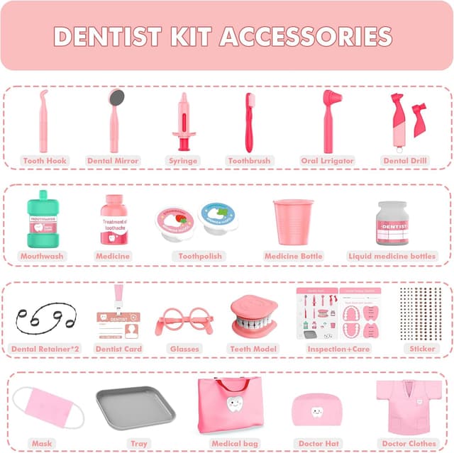 Thumbnail 3 de Dentist Toys for Kids Girls Dental Kit