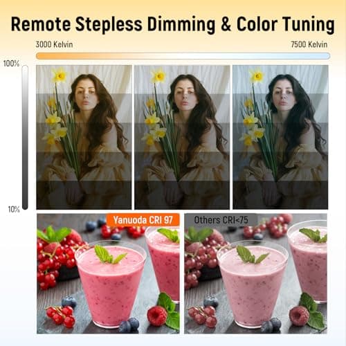 Thumbnail 2 de Set 2 Softbox 40x40 cm con lampade LED 95W per studio fotografico