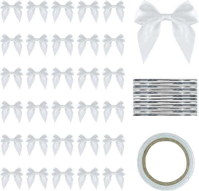 Imagen de Mini satin ribbon bows 30 pack, 7 x 7cm en OfertitasTOP