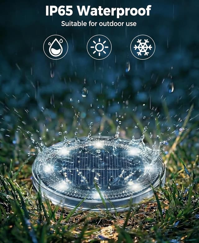 Detalle de LOTMOS Solar ground lights 8 LED