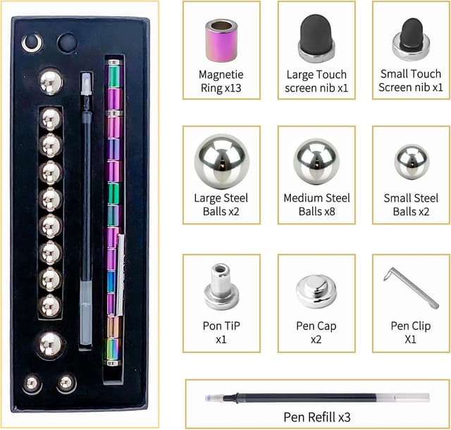 Detalle de CNMTCCO Magnetic Fidget Pen for Teens 🖊