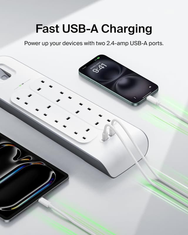 Thumbnail 4 de Belkin Extension Lead 8‑Way with USB