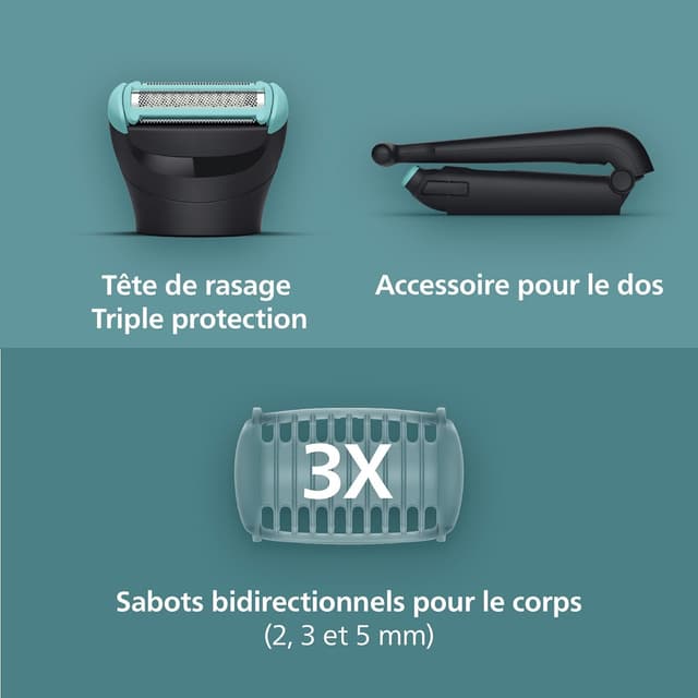 Detalle 2 de Philips Bodygroom série 5000 BG5480/15 tondeuse corps 100 min 🪒