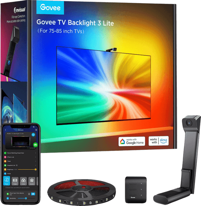 Detalle de Govee TV Backlight 3 Lite 75–85 Zoll für 3