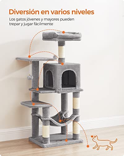 Detalle 2 de Feandrea PCT261W01 torre 112 cm para gatos