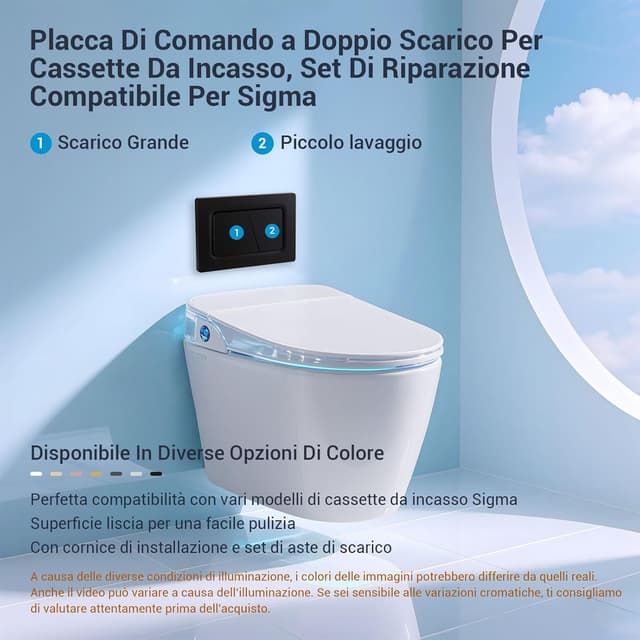 Detalle 2 de Mendorio Placca di comando WC 246x164 mm