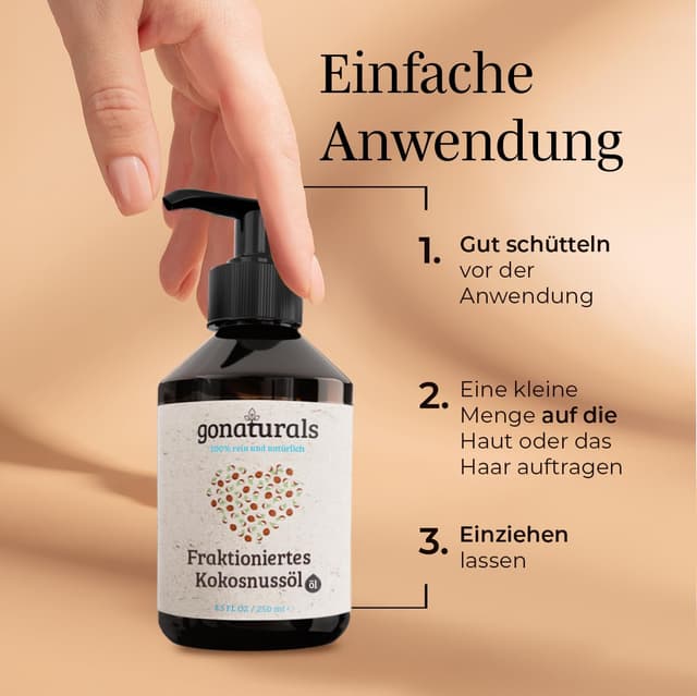 Thumbnail 6 de GoNaturals Fraktioniertes Kokosöl 250 ml