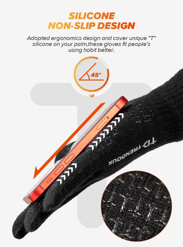 Detalle 1 de TRENDOUX touchscreen winter gloves warm