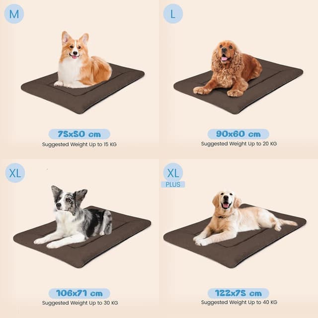 Detalle 2 de BaoDan Hundebett 75x50 cm für kleine Hunde