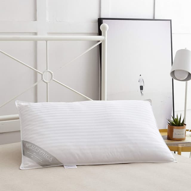 Detalle de HOMEFOUCS Luxury feather pillow, 48x74cm