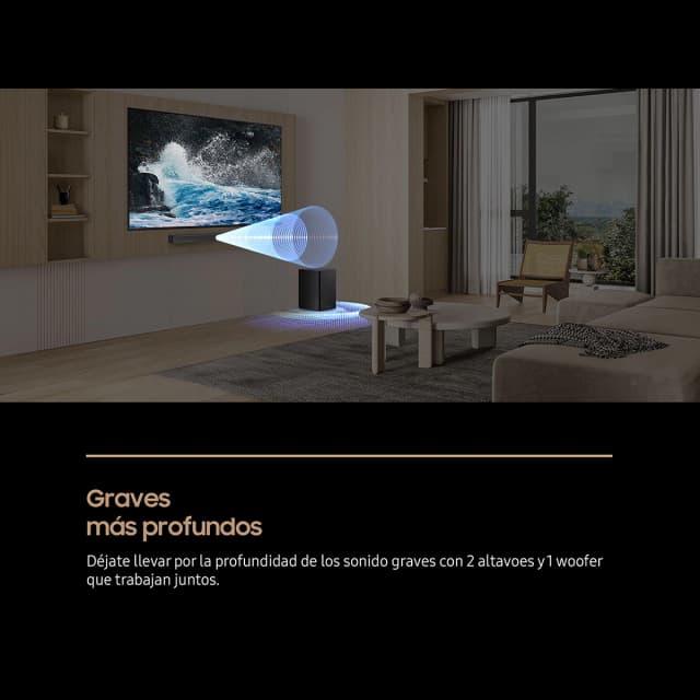 Detalle 2 de Samsung HW-B450F barra de sonido 300 W, sub 6,5" inalámbrico
