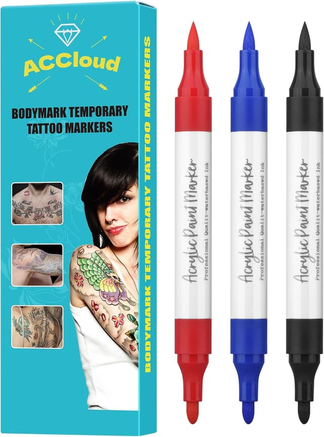 Thumbnail 6 de Temporary Tattoo Markers Kit with Stencils
