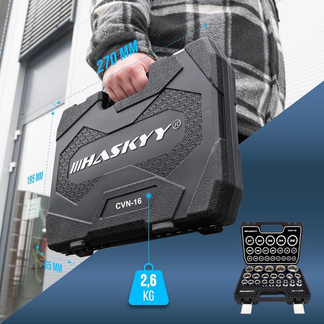 Thumbnail 4 de HASKYY 21PCS jeu de douilles 8‑36 mm