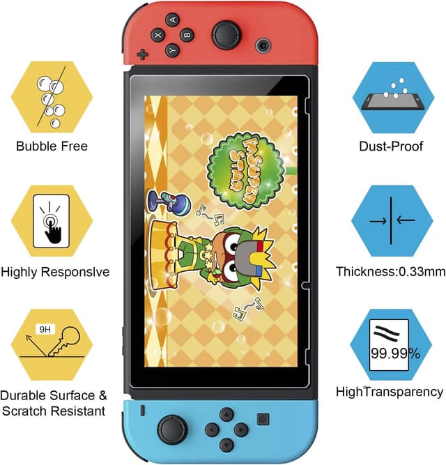 Detalle 2 de ivoler Panzerglas für Nintendo Switch 0,3 mm