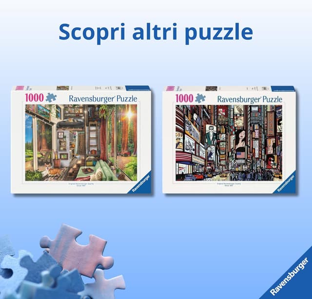 Detalle de Ravensburger Puzzle 1000 Pezzi “Il Paese delle Meraviglie” (70 x 50 cm) per adulti +14