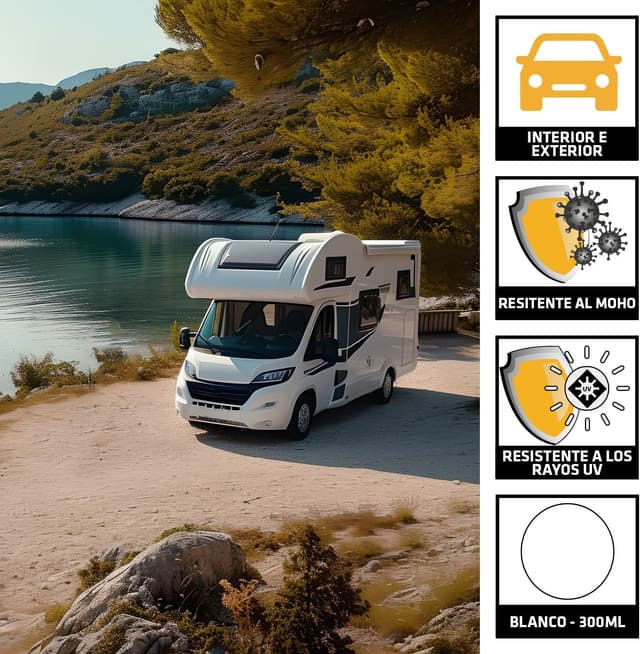 Detalle 2 de Sika Sikaflex 522 blanco para caravanas