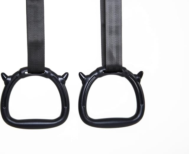 Detalle 2 de TINY TUMBLERS Gymnastics Bar with Rings & Hand Grips for Kids (Adjustable 90–150 cm)