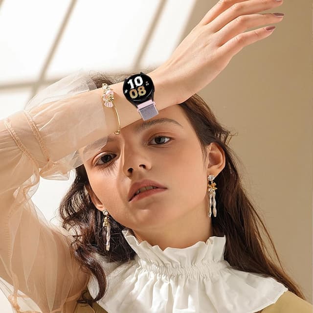 Detalle 2 de FTYQUEE 4 Pack Nylon Watch Strap (Quick Release) – Adjustable Fabric Bands for 16mm–22mm Lugs