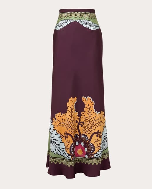 Imagen de La Double J Falda midi Sleek de seda en OfertitasTOP